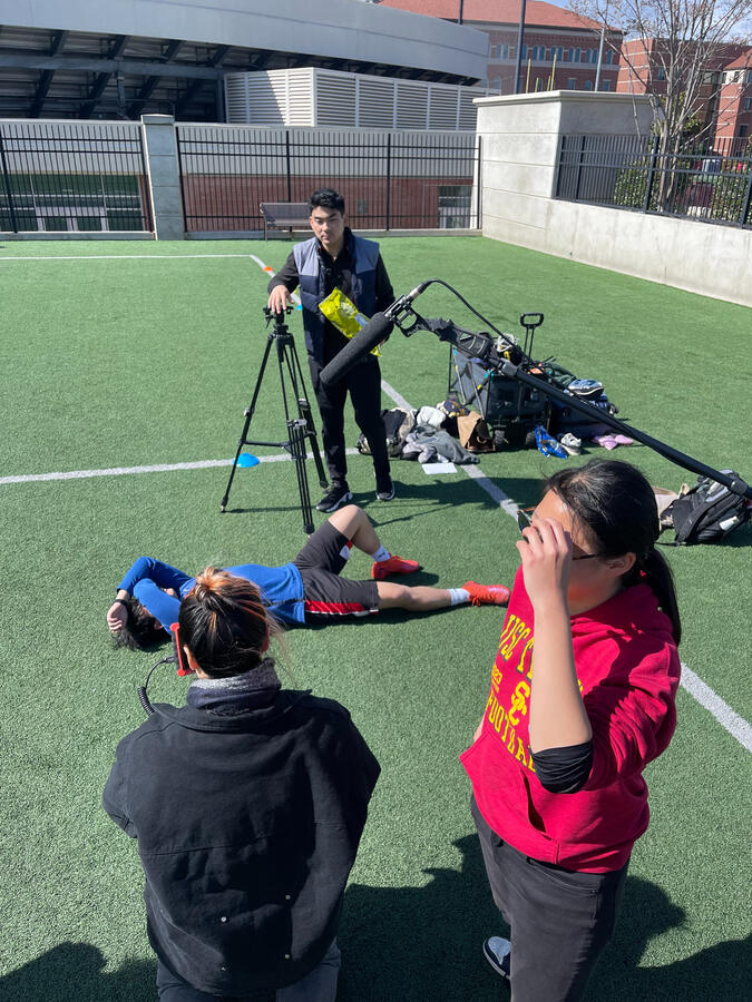 Having some fun on the set of &quot;Left Behind&quot;