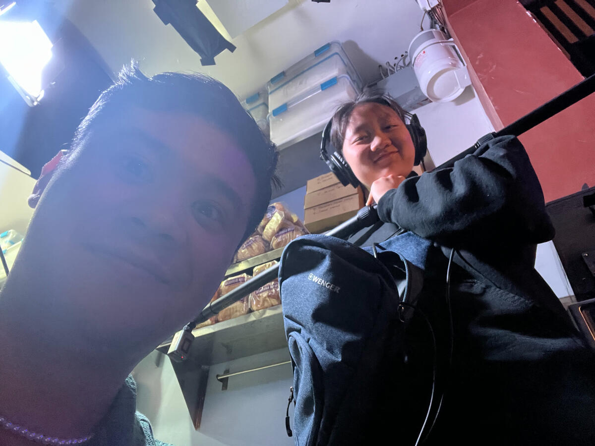 On set for &quot;Love Language.&quot; Photo credits: Paolo Portillo